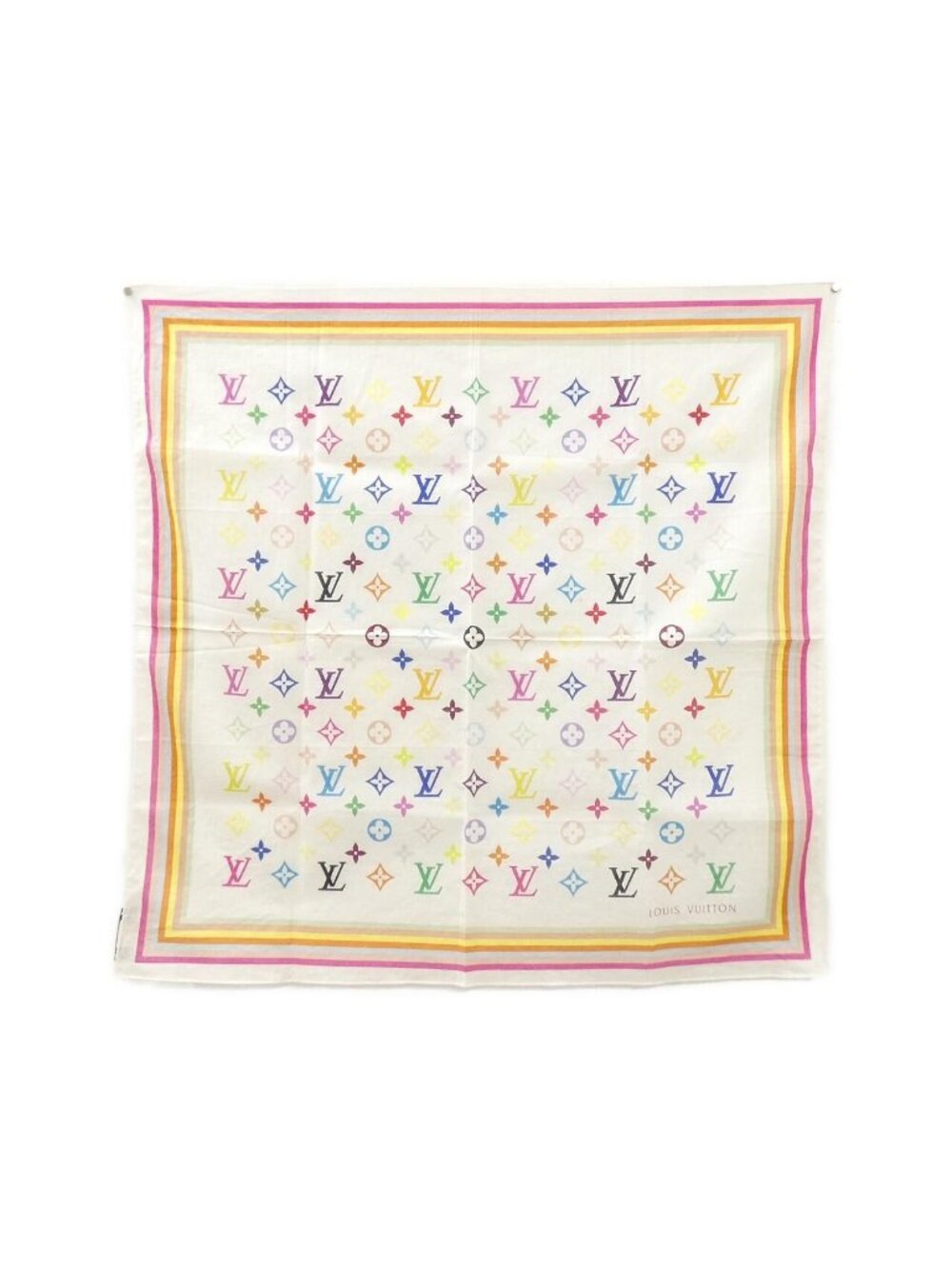 Louis Vuitton Multicolor Bandana Monogram Scarf